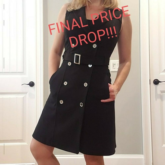 White House Black Market Dresses & Skirts - WHBM Sleeveless Trenchcoat Dress